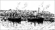 Gravure : le port d'Alger
