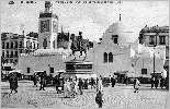 Mosque Djema Djedid et statue du duc d'Orlans