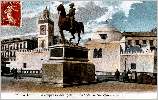 Mosque Djema Djedid et statue du duc d'Orlans