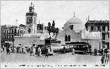 Mosque Djema Djedid et statue du duc d'Orlans