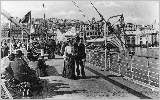 Sur le pont d'un steamer de la C.G.T.